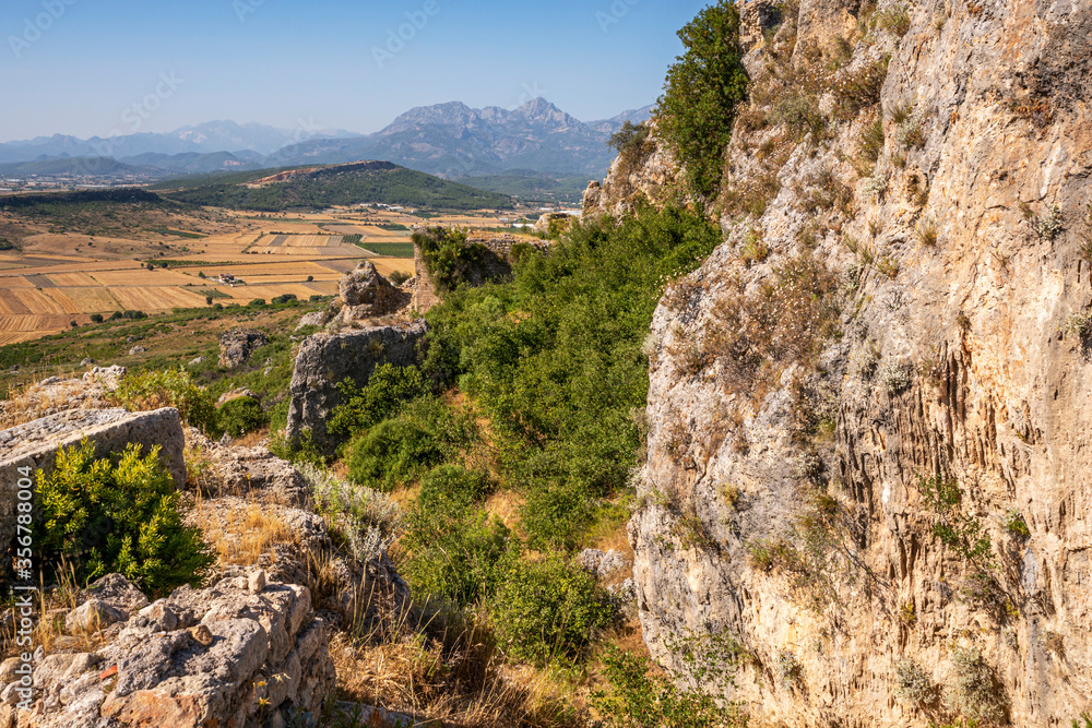 The remaining from Sillyon, which was an important fortress and city near Attaleia in Pamphylia, on the southern coast of modern Turkey.