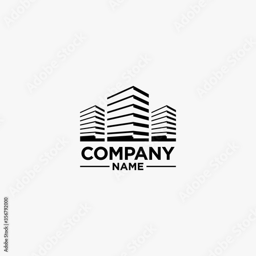 Real estate logo design. House and building logo design.