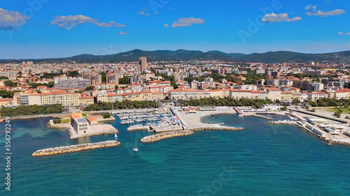 фотографія Amazing aerial view of Livorno coastline, Tuscany