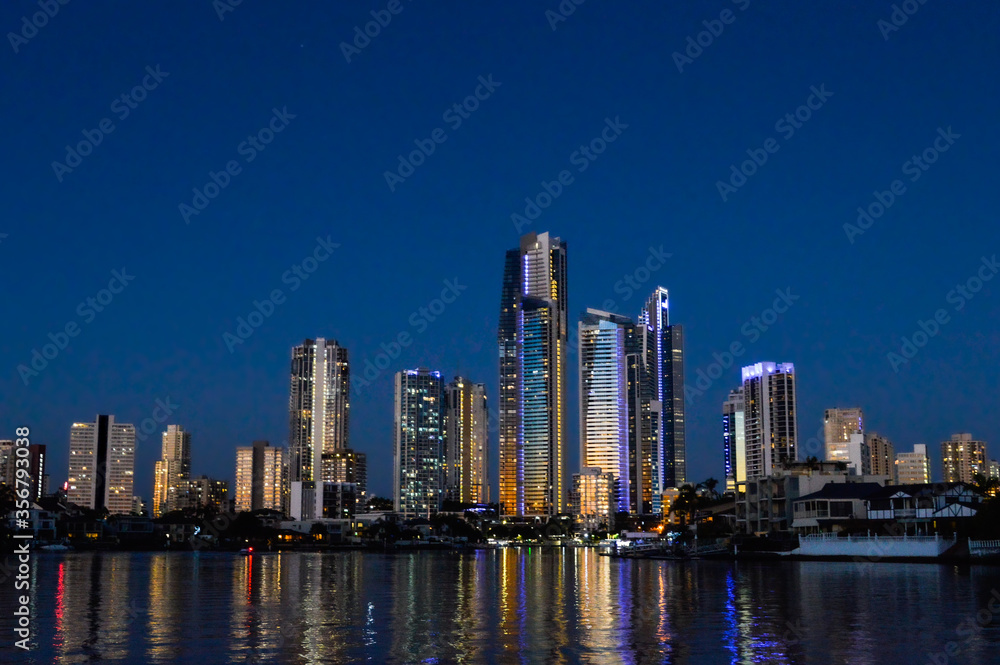 The night lights on Gold Coast 2018