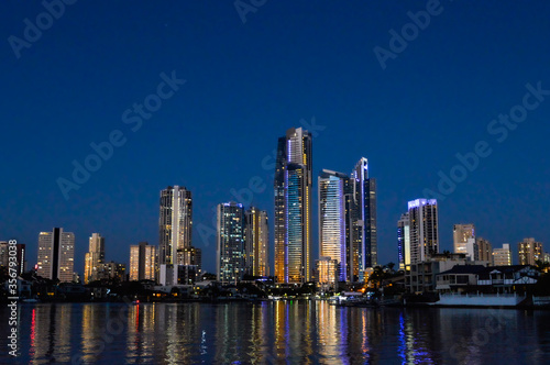 The night lights on Gold Coast 2018 © raissapegorarophoto