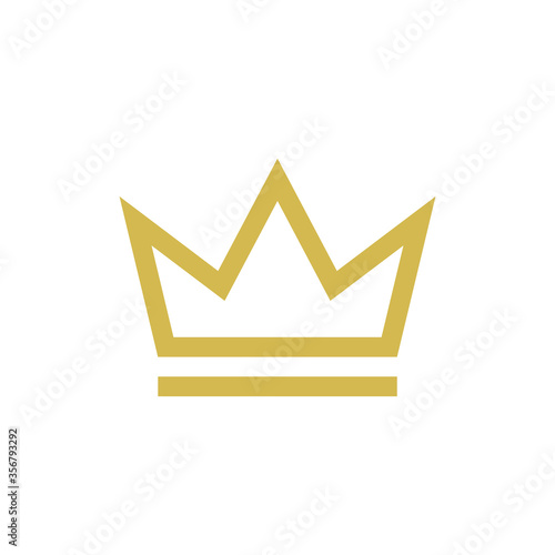 Crown Icon Vector Logo Design Template