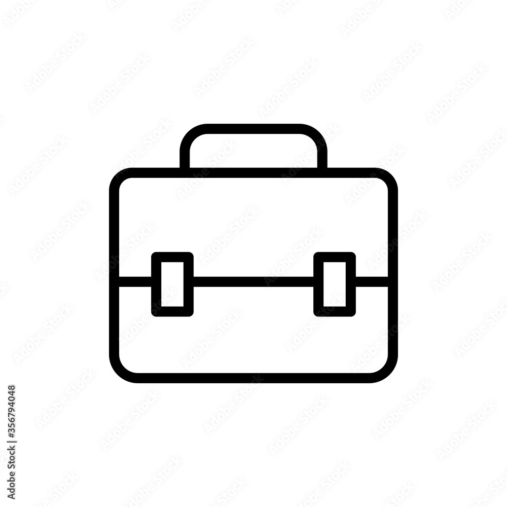 Briefcase concept line icon. Simple element illustration. Briefcase concept outline symbol design from Bag set. Can be used for web and mobile Briefcase concept line icon. Simple element illustration. Briefcase concept outline symbol design from Bag set. Can be used for web and mobile