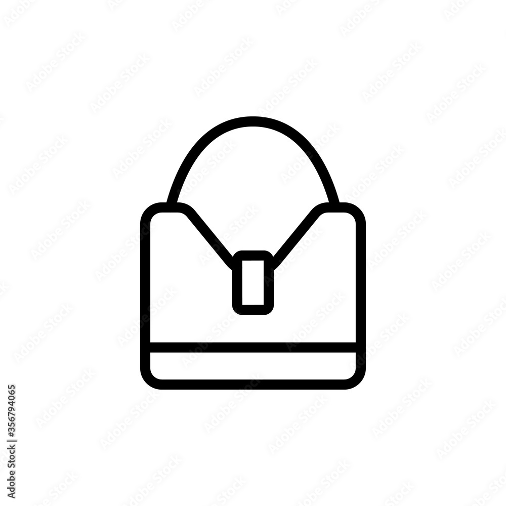 Obraz premium Fashion bag concept line icon. Simple element illustration. Fashion bag concept outline symbol design from Bag set. Can be used for web and mobile