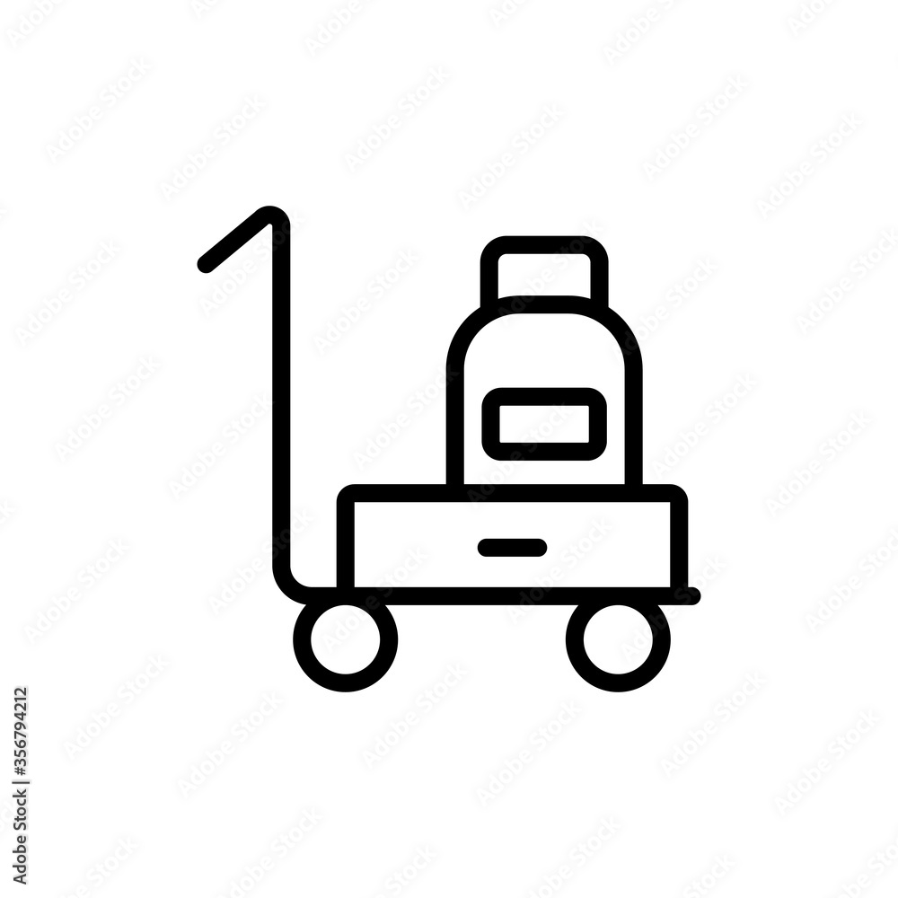 Luggage concept line icon. Simple element illustration. Luggage concept outline symbol design from Bag set. Can be used for web and mobile Luggage concept line icon. Simple element illustration. Luggage concept outline symbol design from Bag set. Can be used for web and mobile