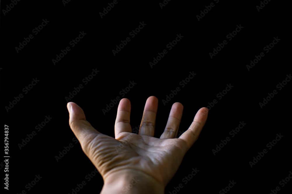 Fototapeta premium Technology, hand holding with environment Icons over the Network connection on green background