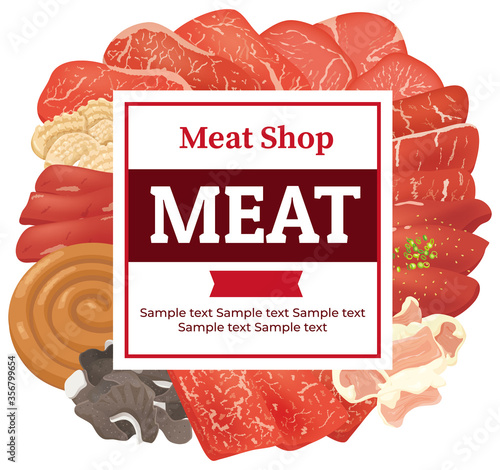 肉の部位　肉屋ＰＯＰ