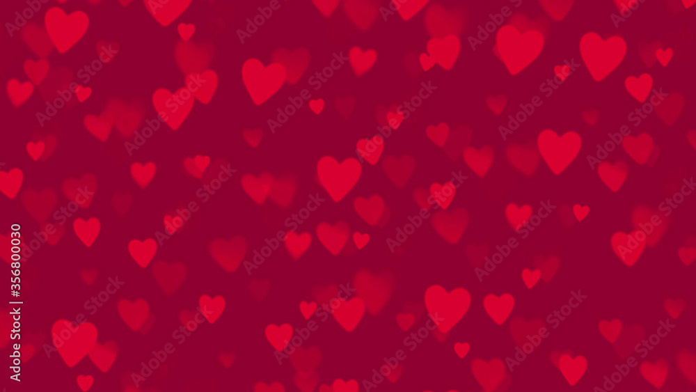 red hearts sweeet love seamless background