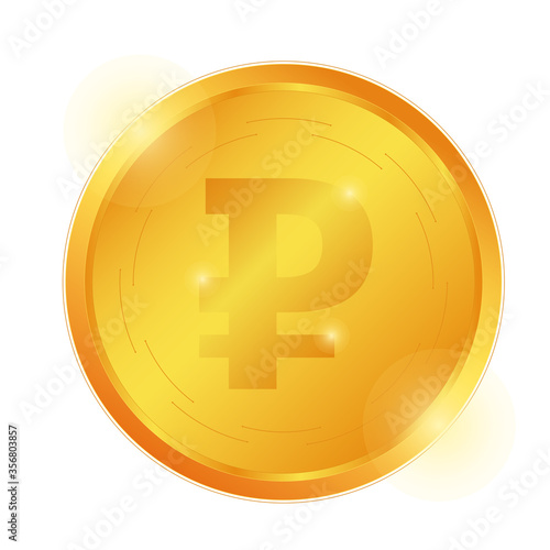 Rouble gold coin. 