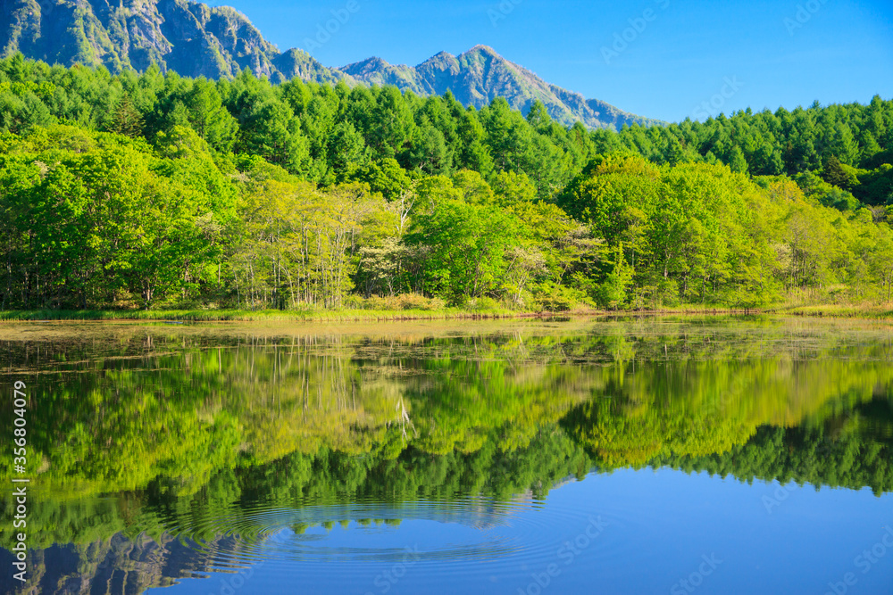 lake and mountains