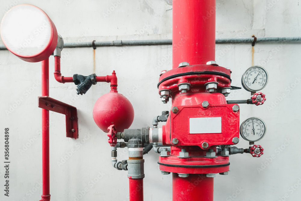 Industrial Fire Extinguishing and Control for Safety System, Fire Protection Alarm and Pipeline Equipment. Sprinkler Water Pipe Controller Station for Fire Prevention Systems, Factory Extinguisher Industrial Fire Extinguishing and Control for Safety System, Fire Protection Alarm and Pipeline Equipment. Sprinkler Water Pipe Controller Station for Fire Prevention Systems, Factory Extinguisher