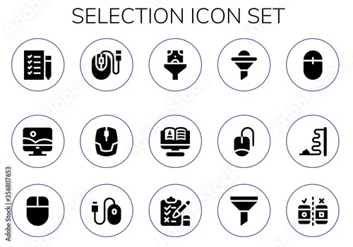 selection icon set