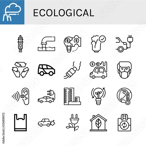 ecological icon set