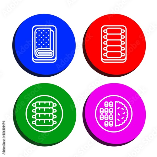 ribs icon set