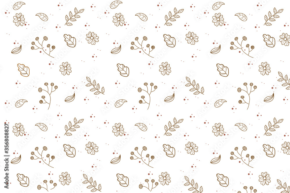 fabric design repeated pattern leaves flowers and branches. pattern fabric design repeated pattern leaves flowers and branches. pattern