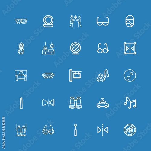 Editable 25 reflection icons for web and mobile