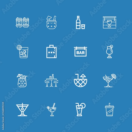 Editable 16 brandy icons for web and mobile