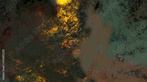 Abstract digital painting, textured background © Christian