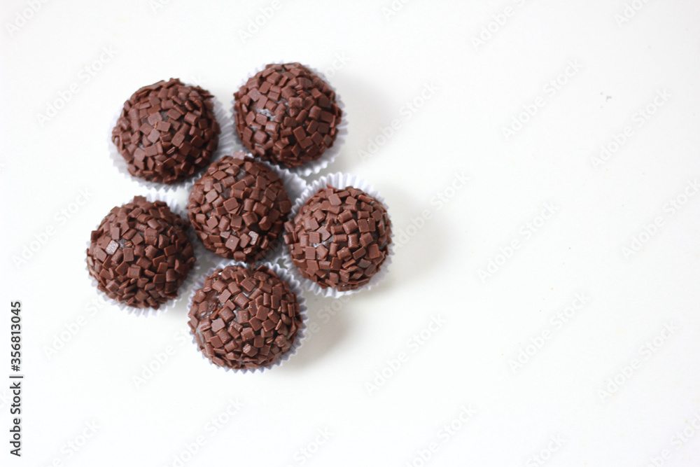 chocolate candies isolated on white chocolate candies isolated on white