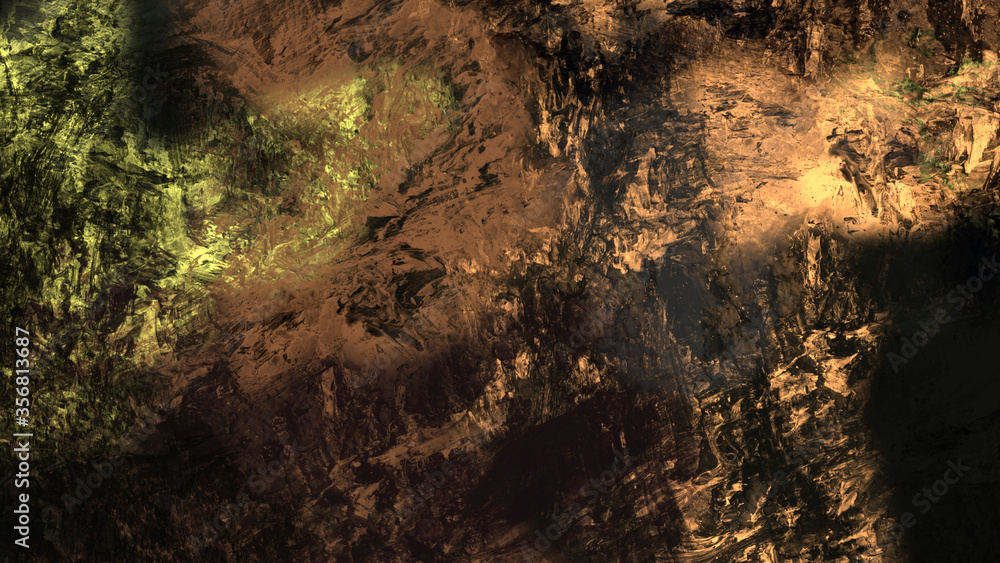 Abstract digital painting, textured background