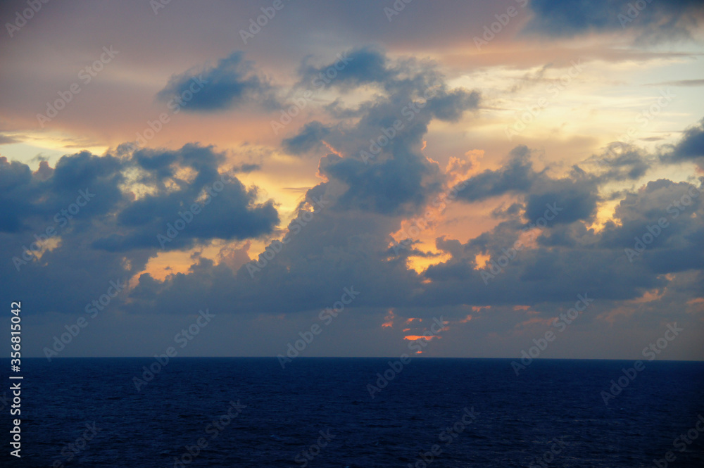 Sunset on the Caribbean Sea 