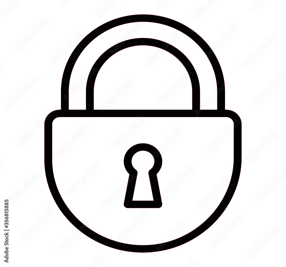 locked icon vector for web and app locked icon vector for web and app