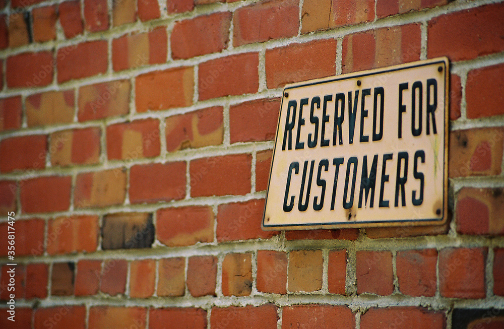 Fototapeta premium Reserved for customers