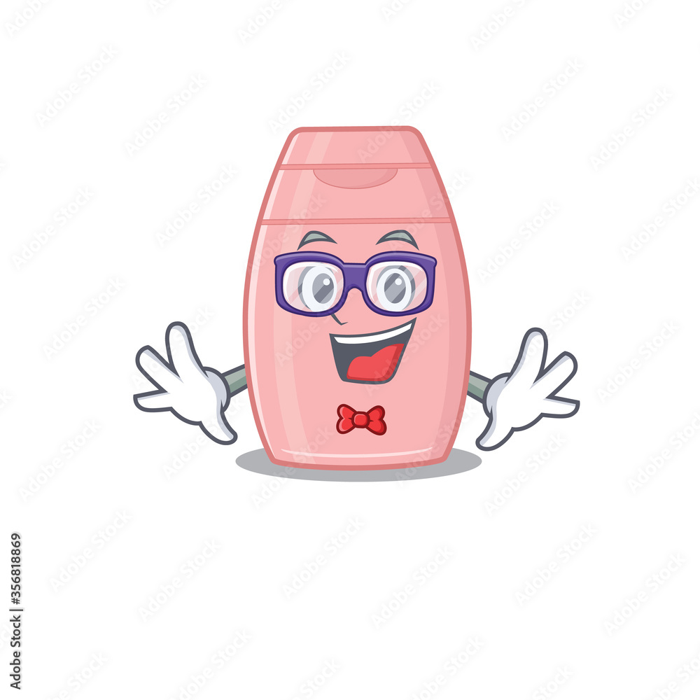 A cartoon drawing of geek baby cream wearing weird glasses A cartoon drawing of geek baby cream wearing weird glasses