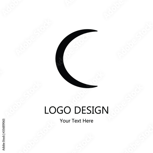 abstract logo letter c design