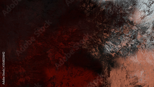 Abstract digital painting of geologic mountain illustration background