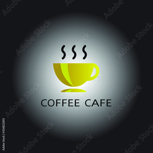 Coffee brown design template vector