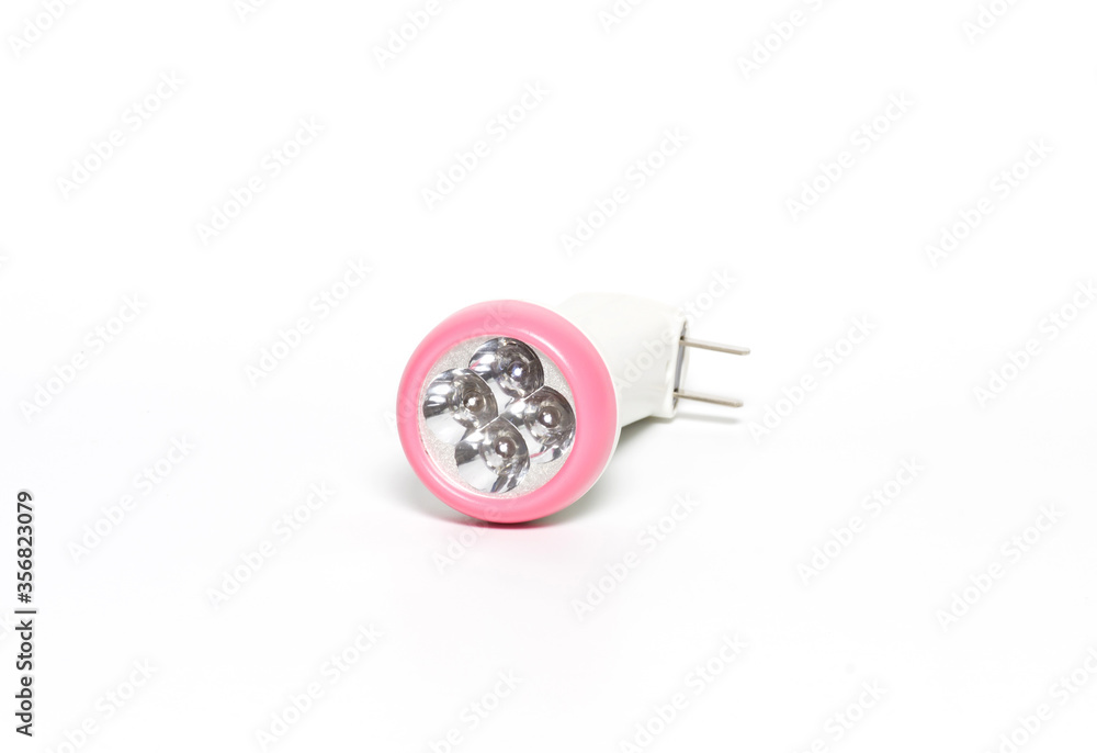 Small flashlight on white background. Small flashlight on white background.
