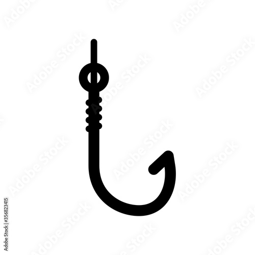 fishing hook icon in trendy flat style , hook icon 
