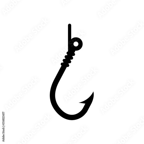 fishing hook icon in trendy flat style , hook icon
