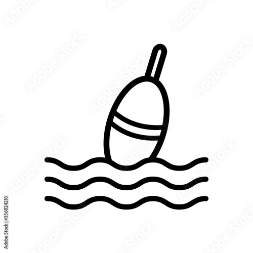 fishing float icon in trendy flat design 
