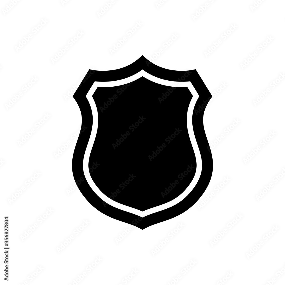 vector shield icon, flat design best shield icon vector logo template