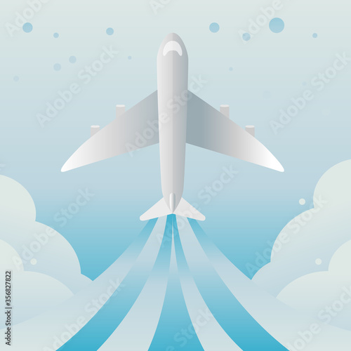 airplane flying in the sky