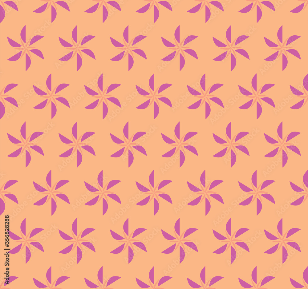 Beautiful floral geometric seamless vector pattern background. Beautiful floral geometric seamless vector pattern background.