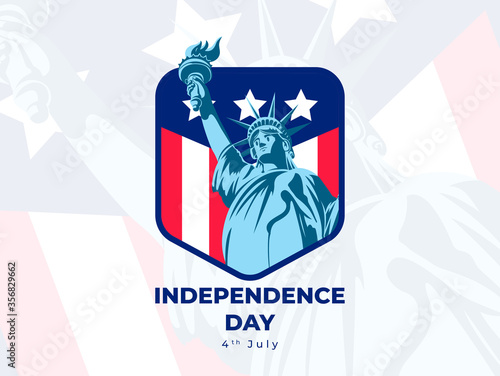 Independence Day Liberty Vector illustration