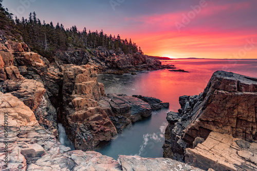 Sunrise in Acadia National Park, Maine 