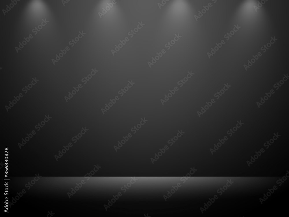 Black and gray background. Elegant and beautiful studio background. Black and gray background. Elegant and beautiful studio background.