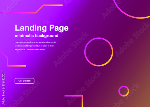 Dynamic shapes composition for landing page