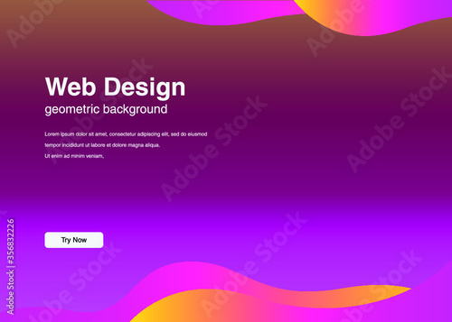 Dynamic shapes composition for landing page