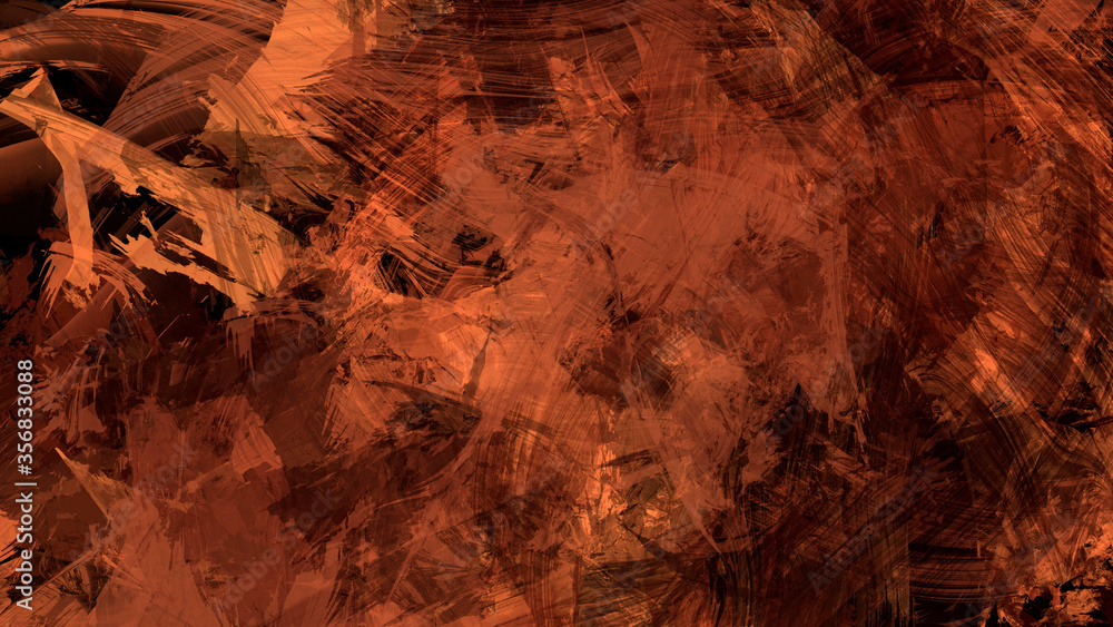 Abstract digital painting of geologic mountain illustration background