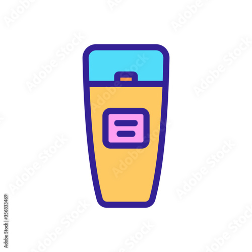 makeup remover cream icon vector. makeup remover cream sign. isolated color symbol illustration