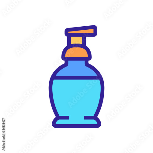 makeup remover spray bottle icon vector. makeup remover spray bottle sign. isolated color symbol illustration