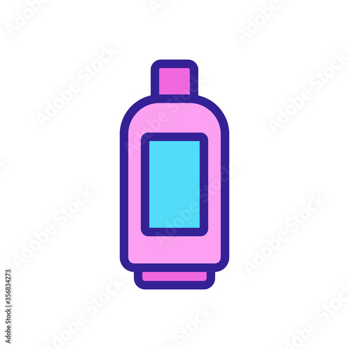 makeup remover gel bottle icon vector. makeup remover gel bottle sign. isolated color symbol illustration