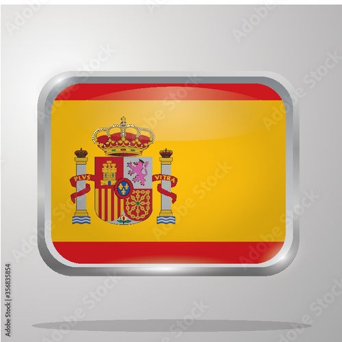 spain flag button