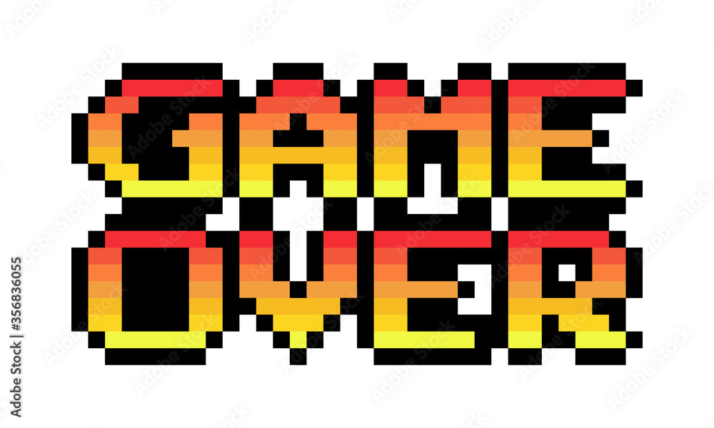 Pixilart - Game Over by Zak6268
