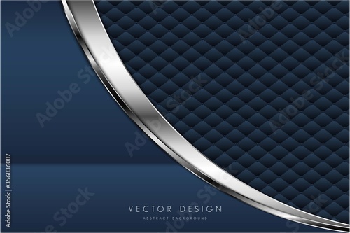  abstract background of blue metal and upholstery modern design vector illustration.
